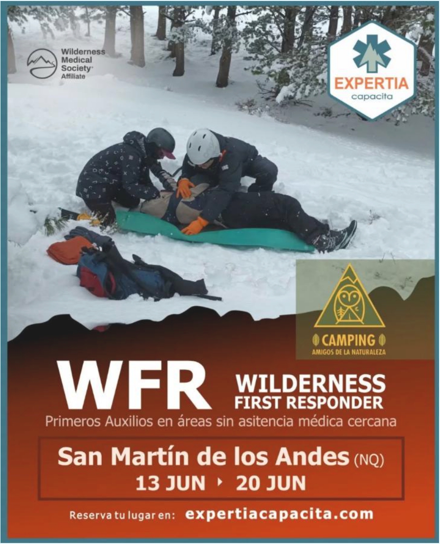 El curso Wilderness First Responder (WFR) de Expertia 