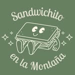 El Sandwichito - Logo con fondo verde que dice en letras blancas el Sandwichito de la montaña.