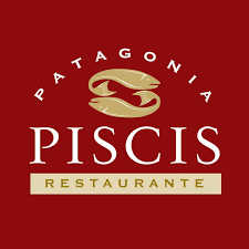 Parrilla Piscis  - Logo de Parrilla Piscis, fondo bordó y letras amarillas.